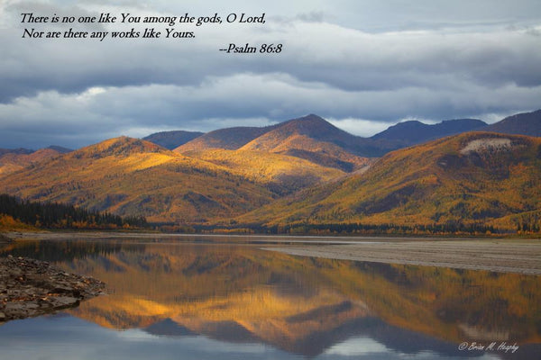 "Autumn Glow" - Scripture-versed Metal Print