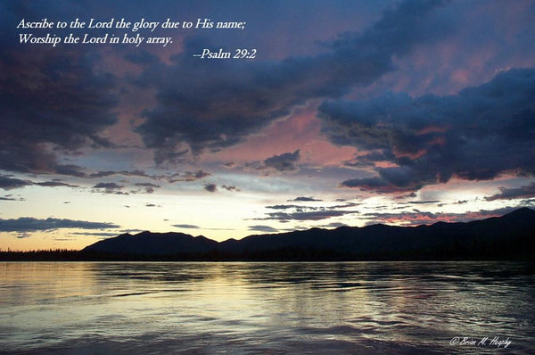 "Skylight At Midnight On The Yukon" Scripture-versed - Gallery-Wrapped Canvas Print