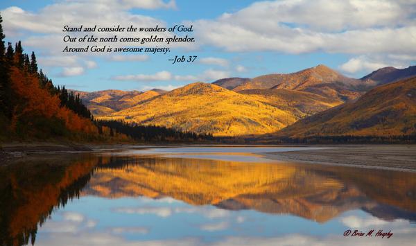 "Yukon Gold" - Scripture-versed Mounted and Laminated Print
