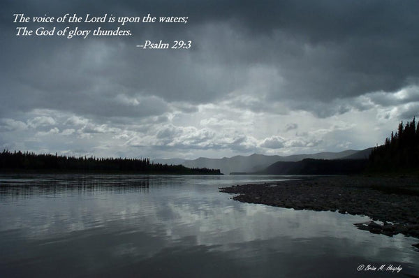 "The Calm Before The Storm" Scripture-versed - Metal Print